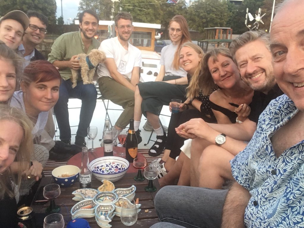 Socialising on the deck [32]